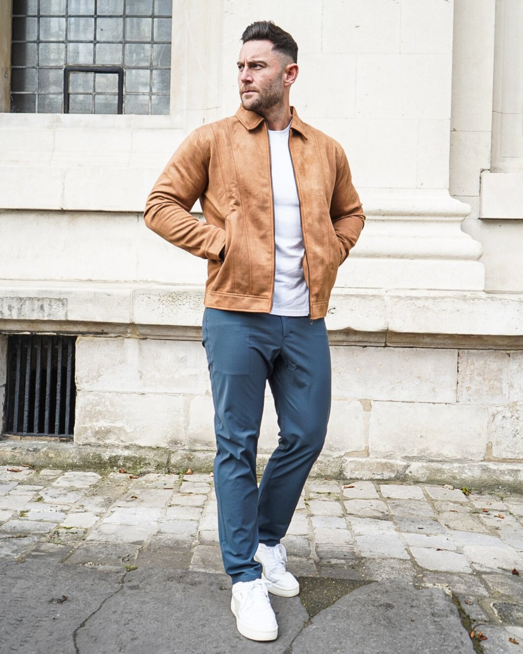 Timeless Suede Bomber Jacket - DUVAL