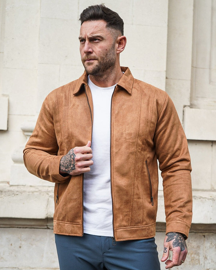 Timeless Suede Bomber Jacket - DUVAL