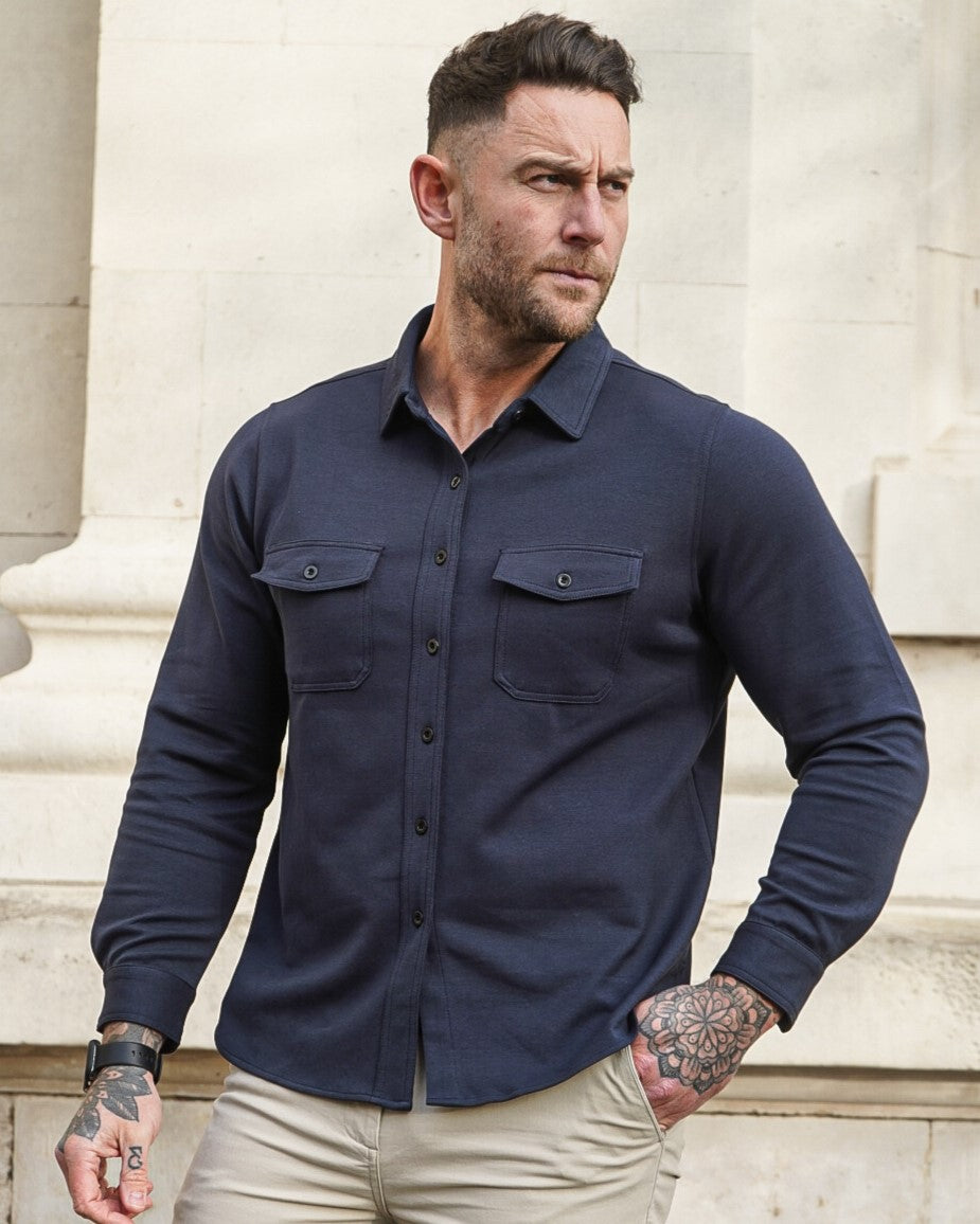 Modern Utility Button Up Shirt - DUVAL