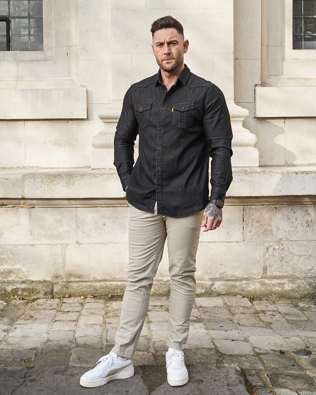 Long Sleeve Denim Shirt - DUVAL