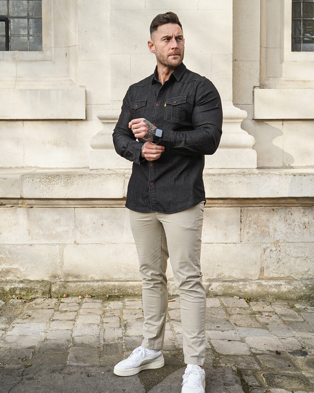 Long Sleeve Denim Shirt - DUVAL