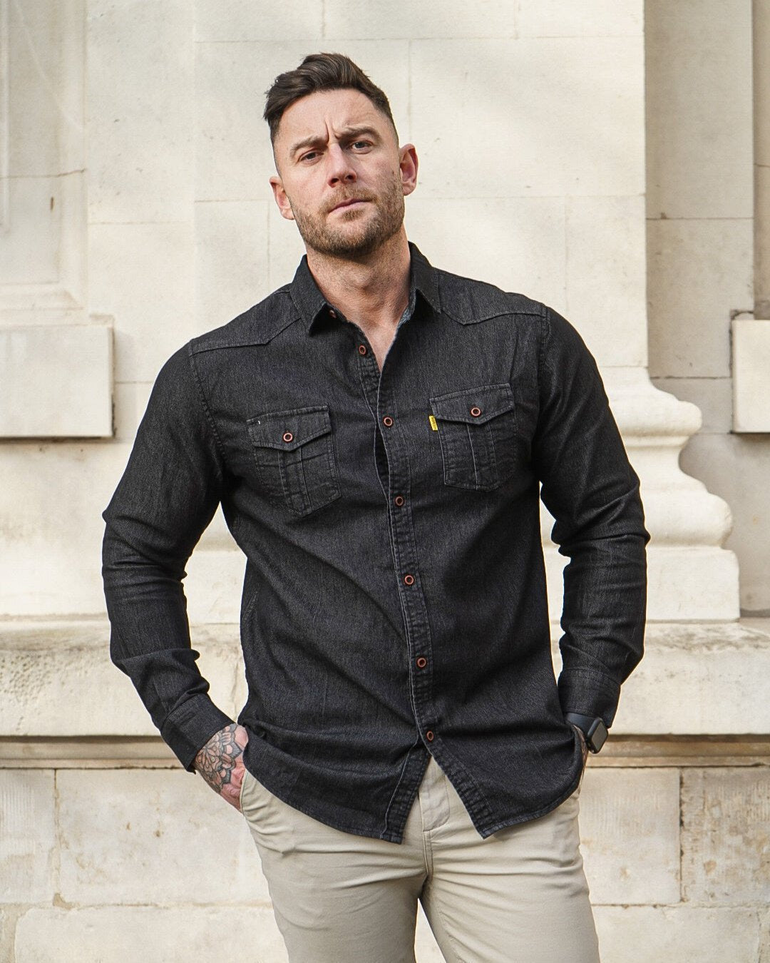 Long Sleeve Denim Shirt New - DUVAL