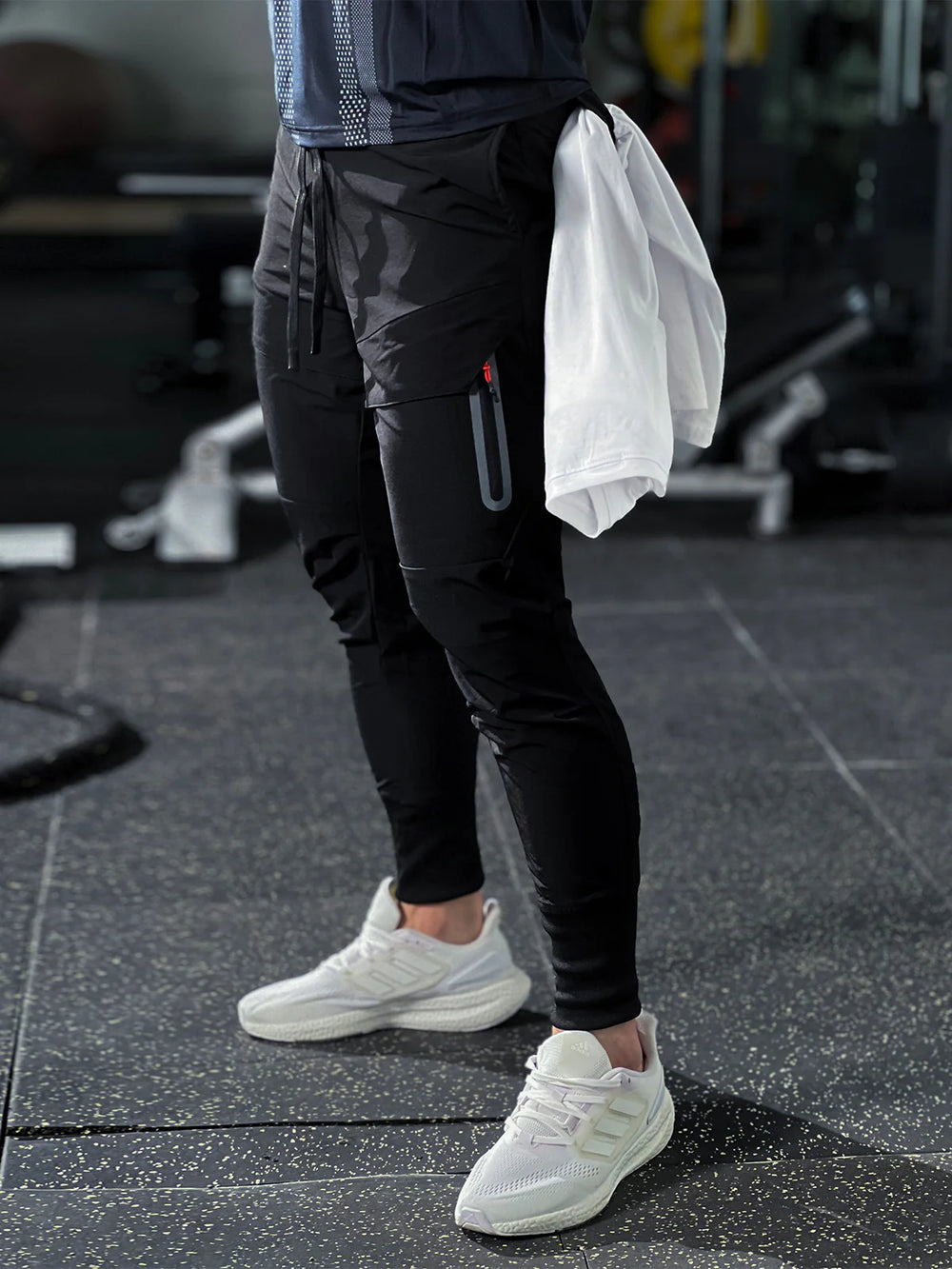 Stay Cool High Rib Cargo Jogger Athletic Pants - DUVAL