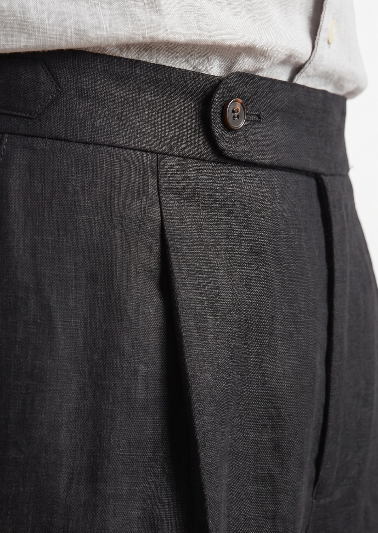 Tuscany Pleated Coastal Trousers - Black