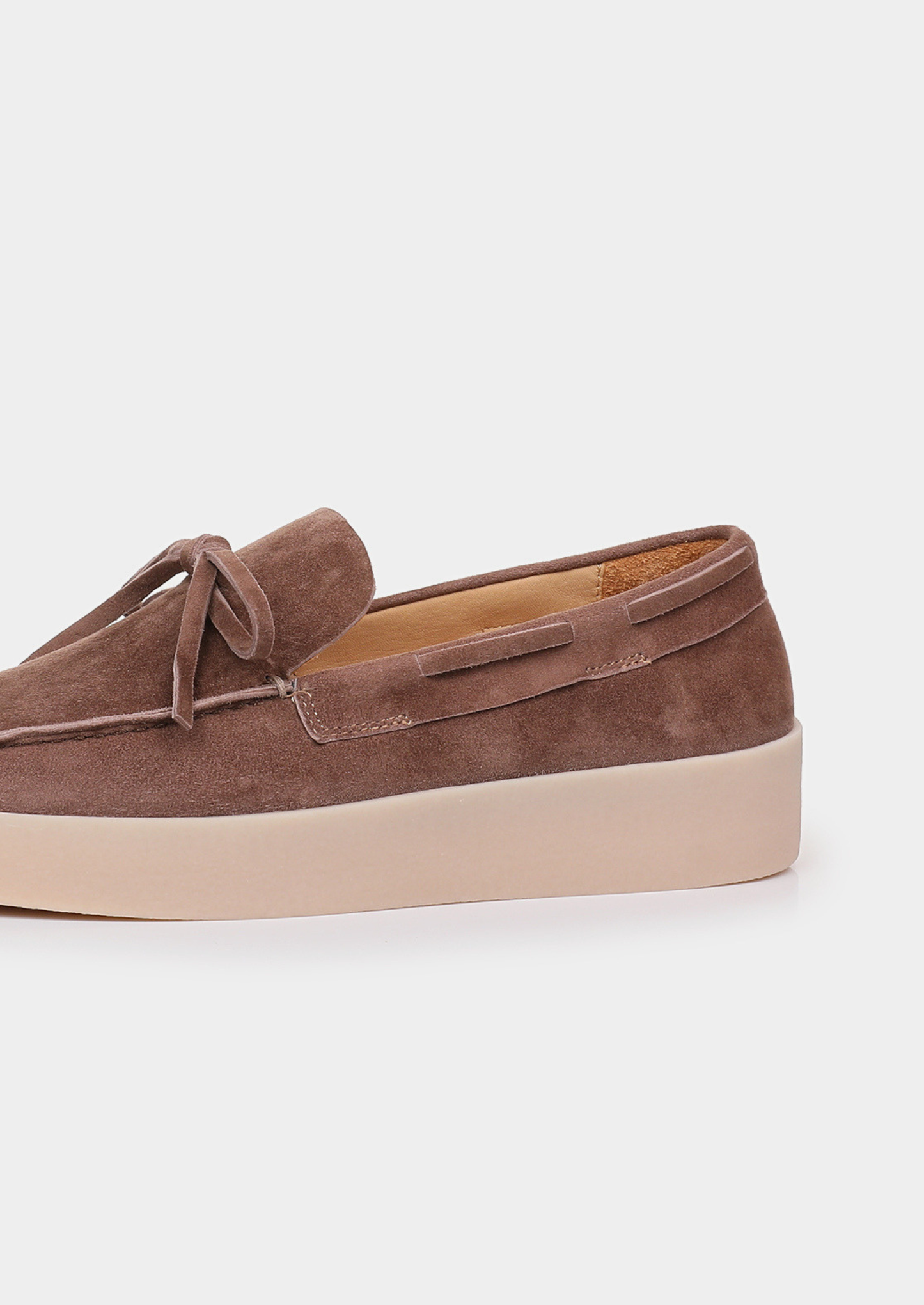 Chestnut Taupe Boat Loafers