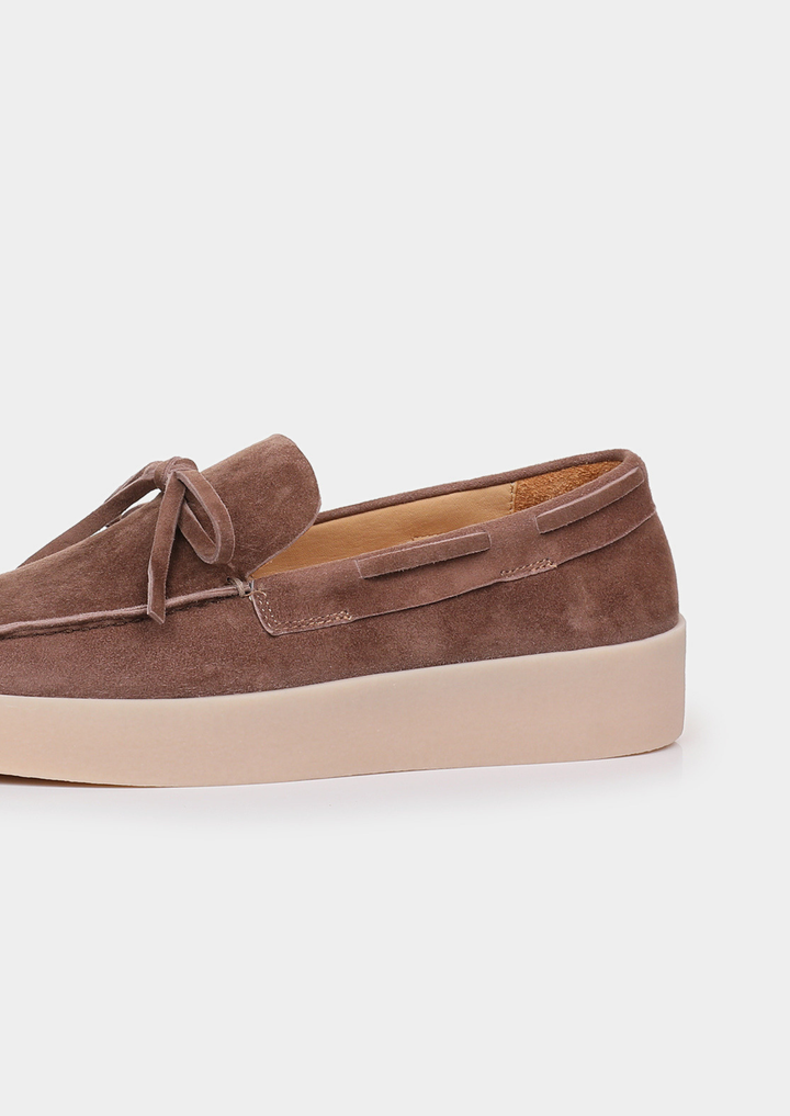 Chestnut Taupe Boat Loafers