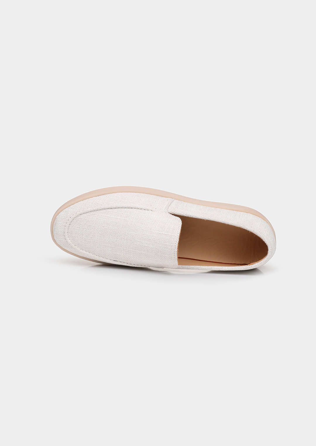 White Linen City Loafers