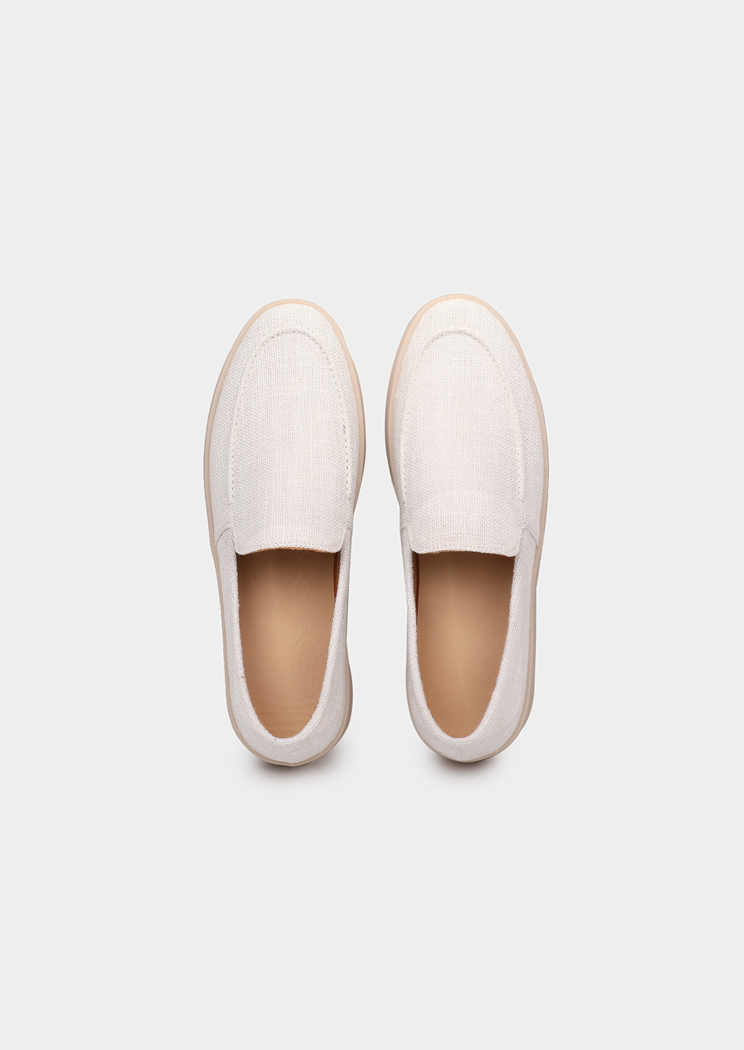 White Linen City Loafers
