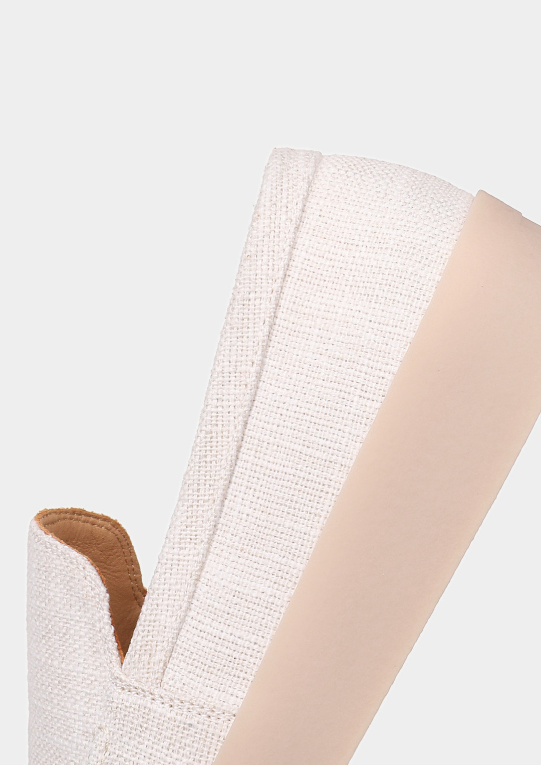 White Linen City Loafers