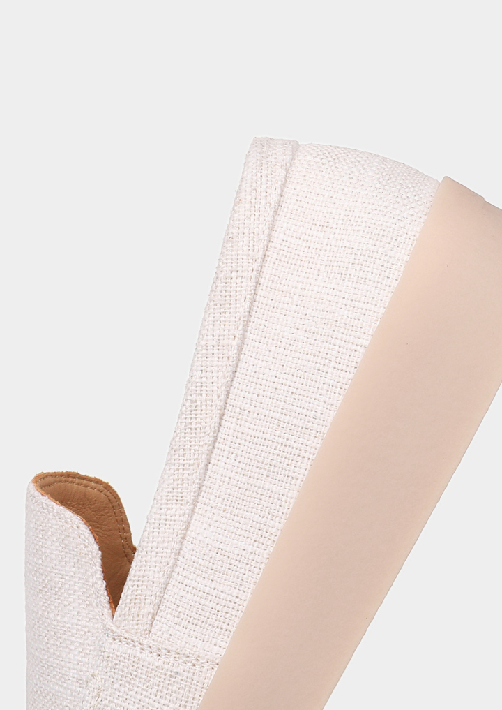 White Linen City Loafers