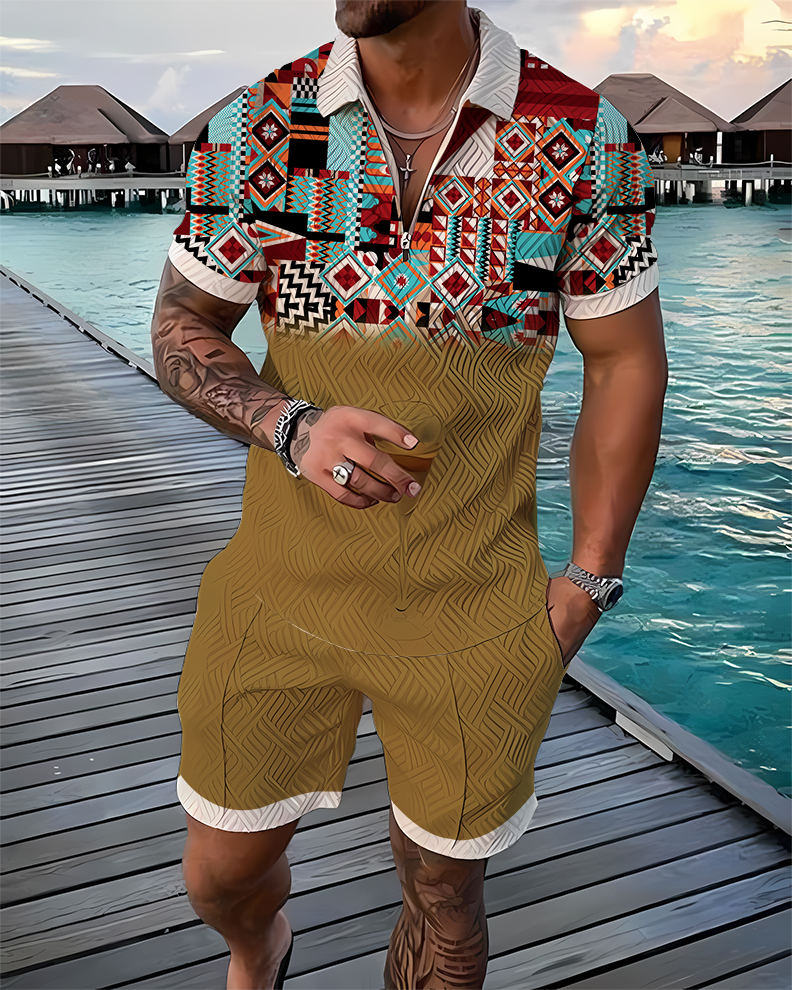 Yera Polo Shirt And Shorts Co-Ord - DUVAL