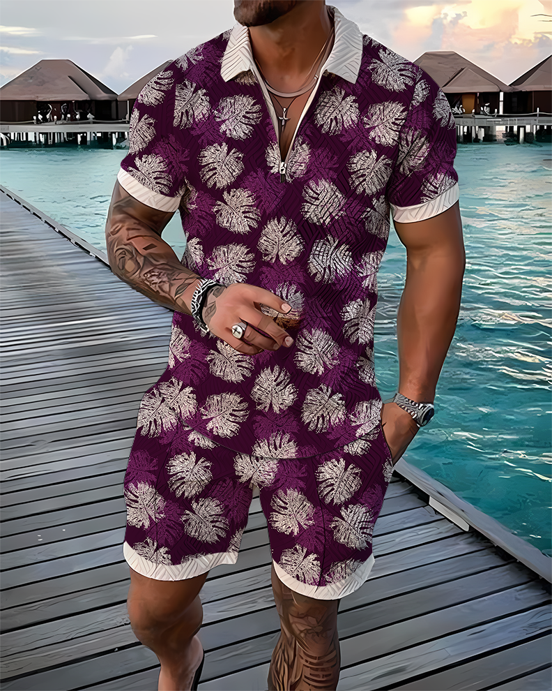 Urchent Polo Shirt And Shorts Co-Ord - DUVAL