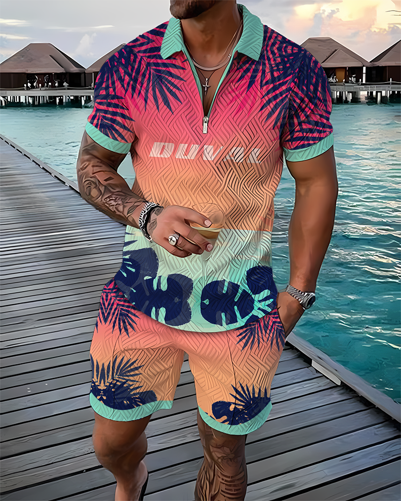 Aloha DUVAL Polo Shirt And Shorts Co-Ord - DUVAL