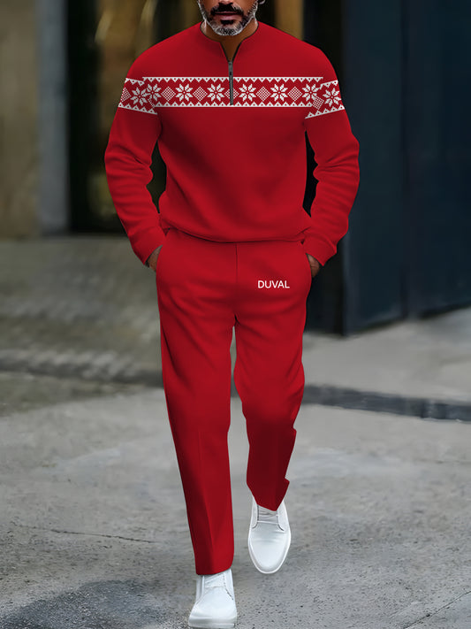 North Pole Quarter-Zip Two-Piece Sweater Set