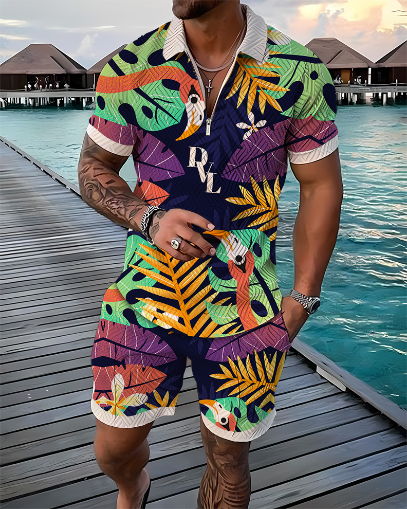 Reef DVL Polo Shirt And Shorts Co-Ord - DUVAL