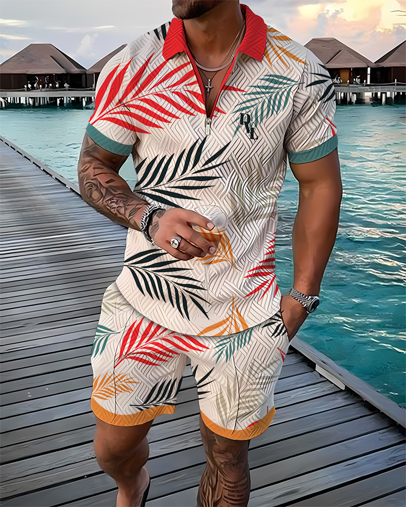 Canopy Colors Polo Shirt And Shorts Co-Ord - DUVAL