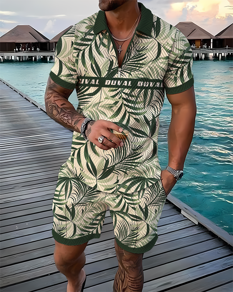 Rainforest Fit Polo Shirt And Shorts Co-Ord - DUVAL