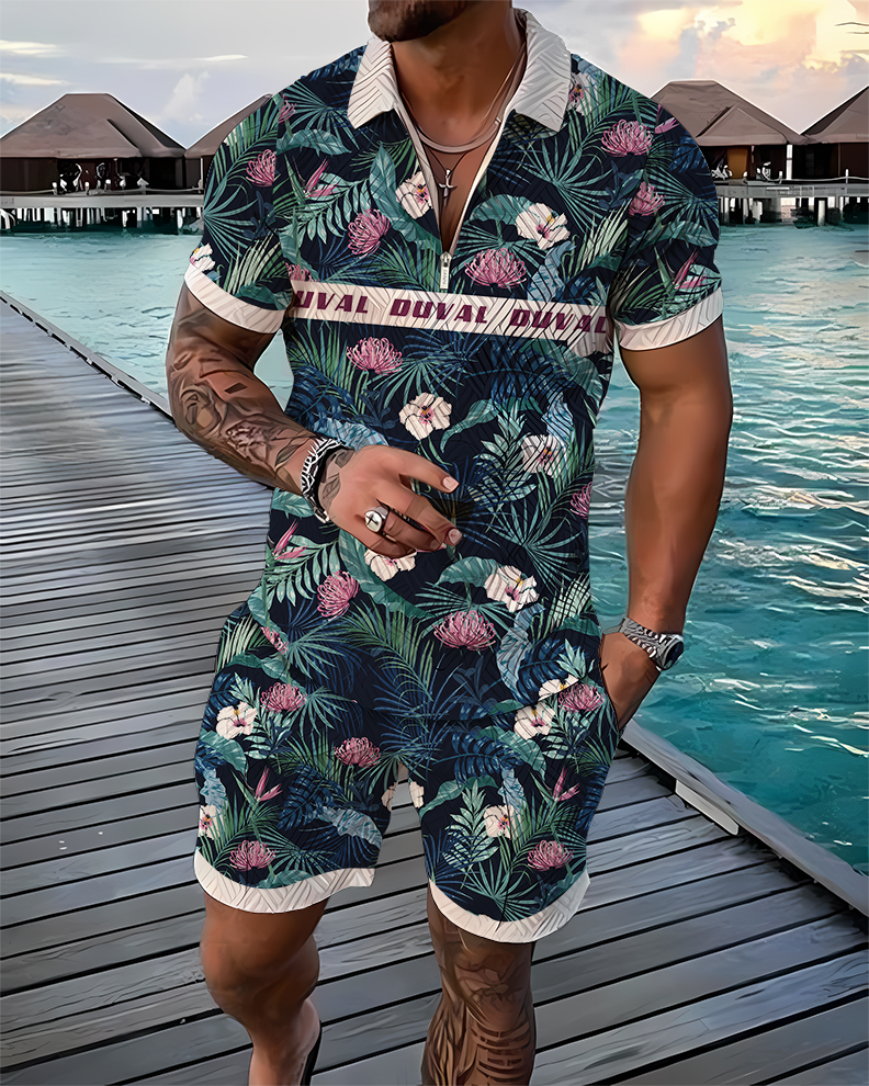 Frond Duval Polo Shirt And Shorts Co-Ord - DUVAL