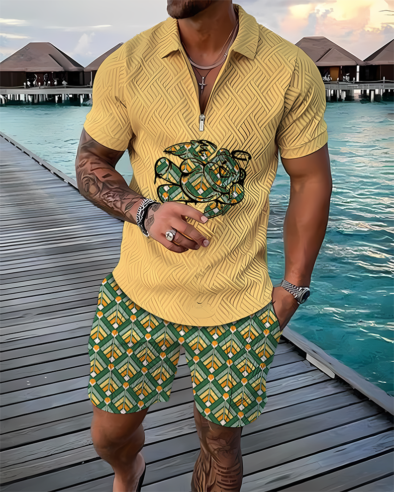 Angel Bear Polo Shirt And Shorts Co-Ord - DUVAL