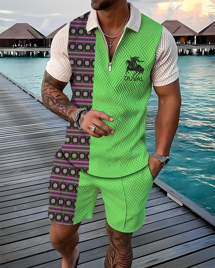 Dante Traveler Polo Shirt And Shorts Co-Ord - DUVAL