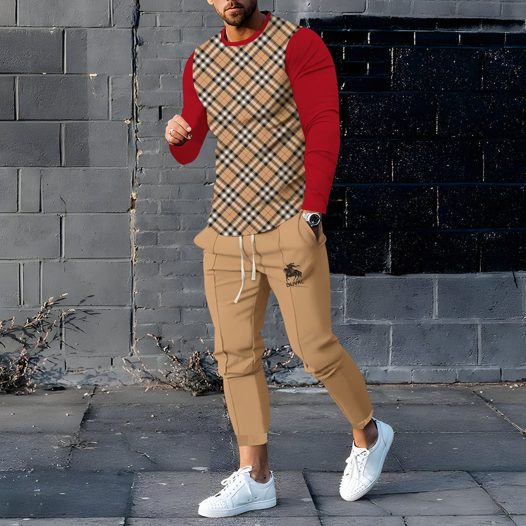 Long Sleeve Casual Two-piece Set - DUVAL