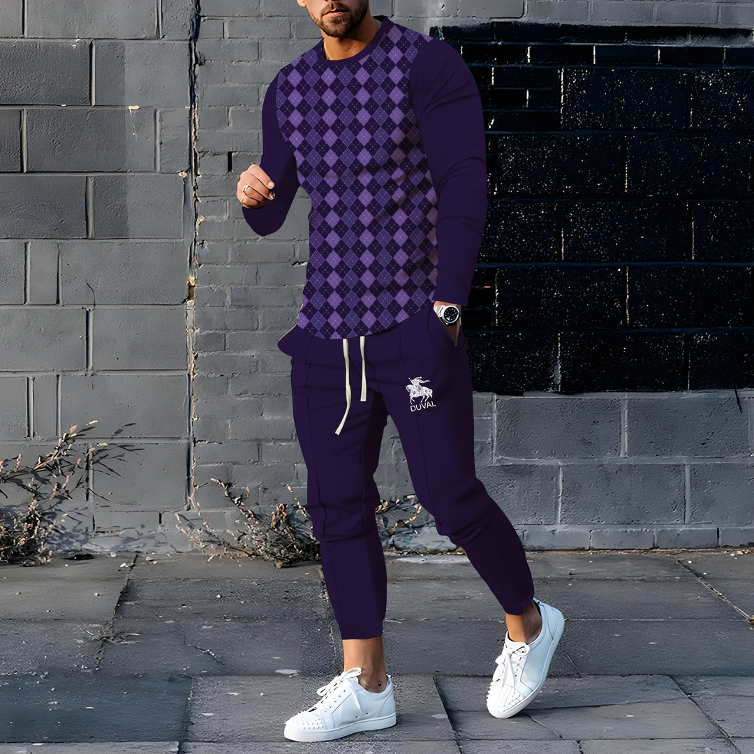 Long Sleeve Casual Two-piece Set - DUVAL