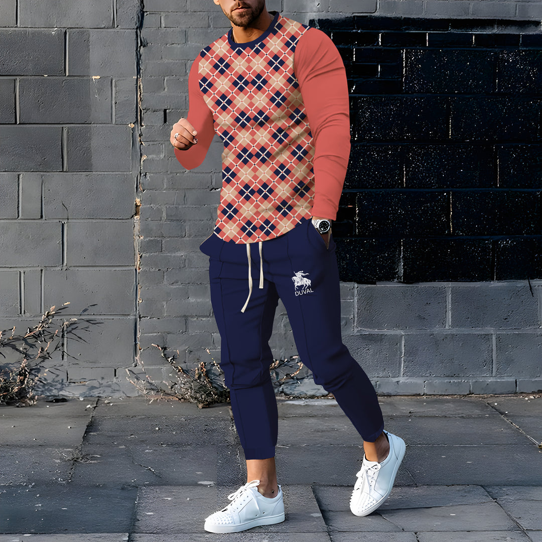 Long Sleeve Casual Two-piece Set - DUVAL
