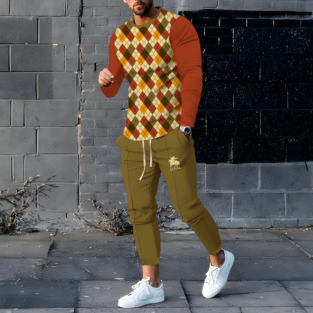 Long Sleeve Casual Two-piece Set - DUVAL