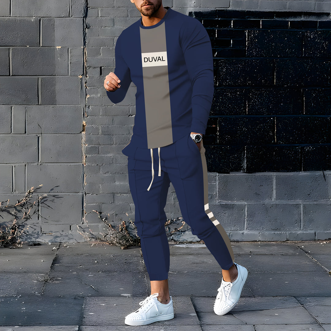 Long Sleeve Casual Two-piece Set - DUVAL