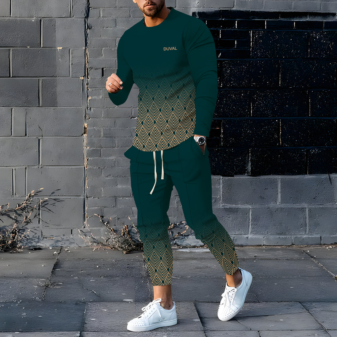 Long Sleeve Casual Two-piece Set - DUVAL