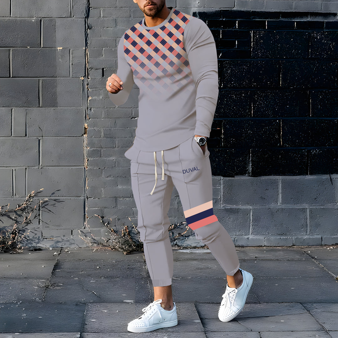 Long Sleeve Casual Two-piece Set - DUVAL