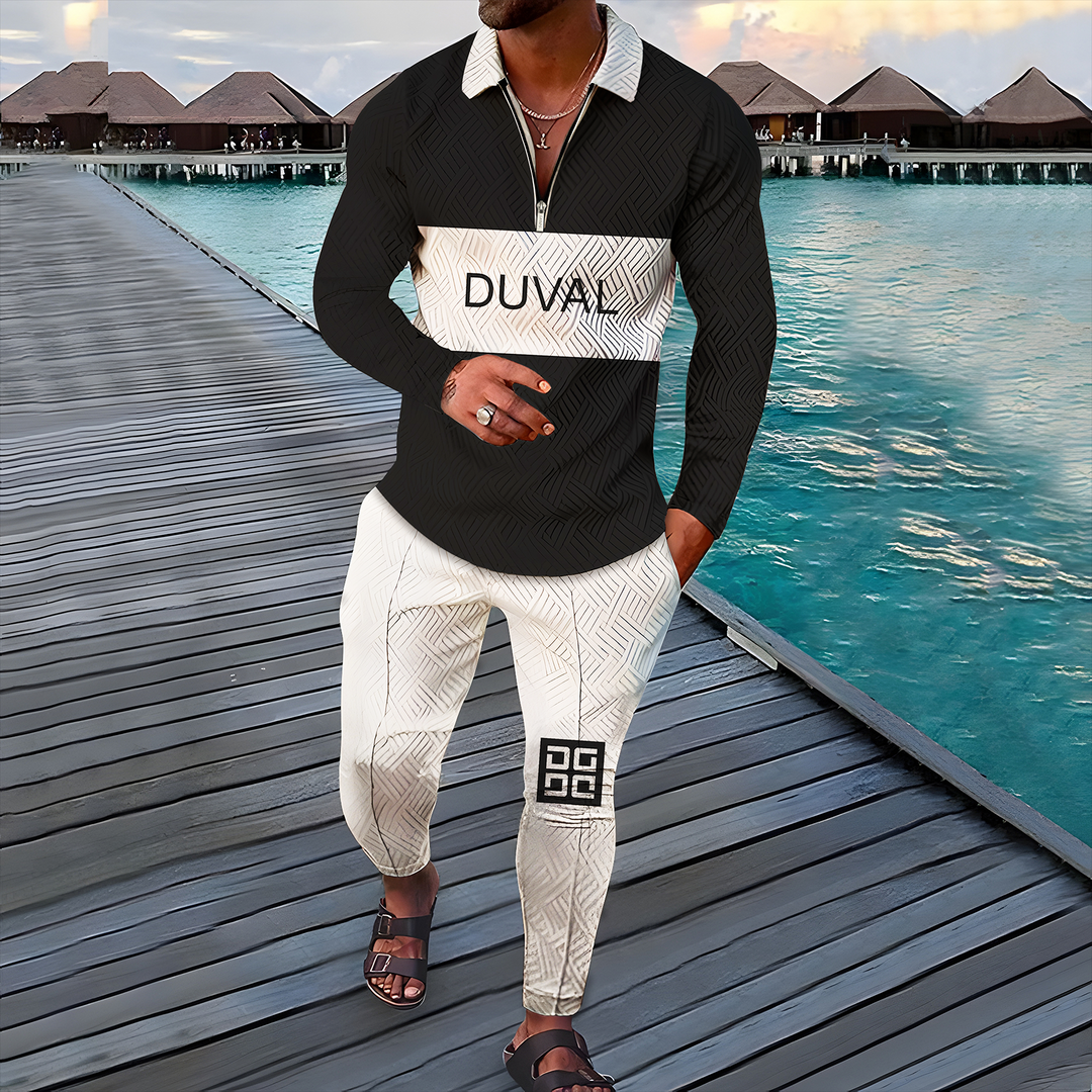 Classic Long Sleeve Polo Suit - DUVAL
