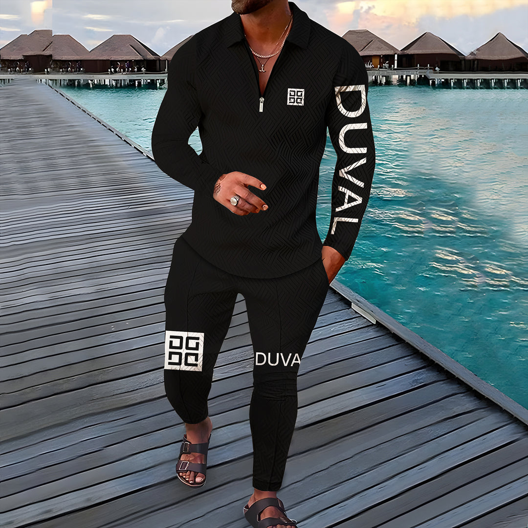 Valley Long Sleeve Polo Suit - DUVAL