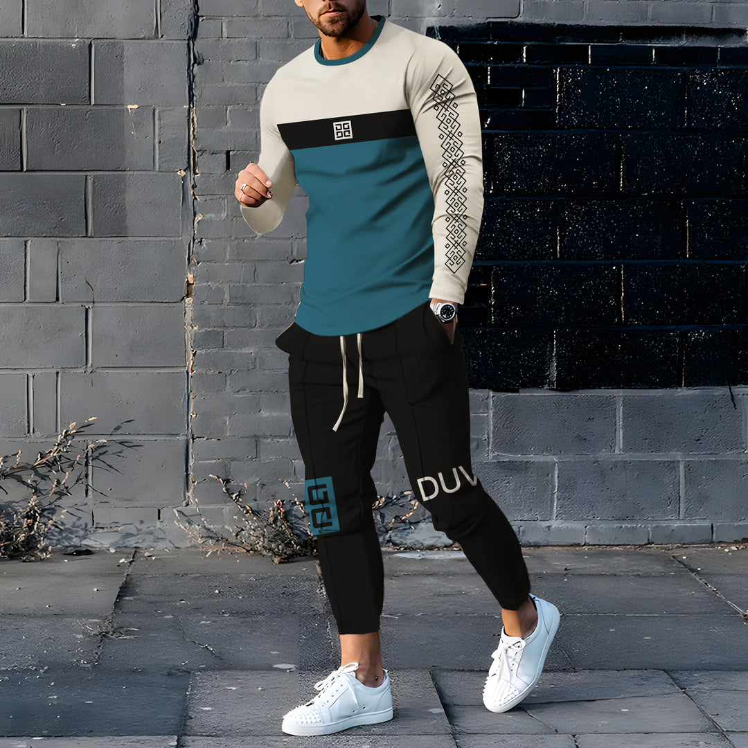 Long Sleeve Casual Two-piece Set - DUVAL