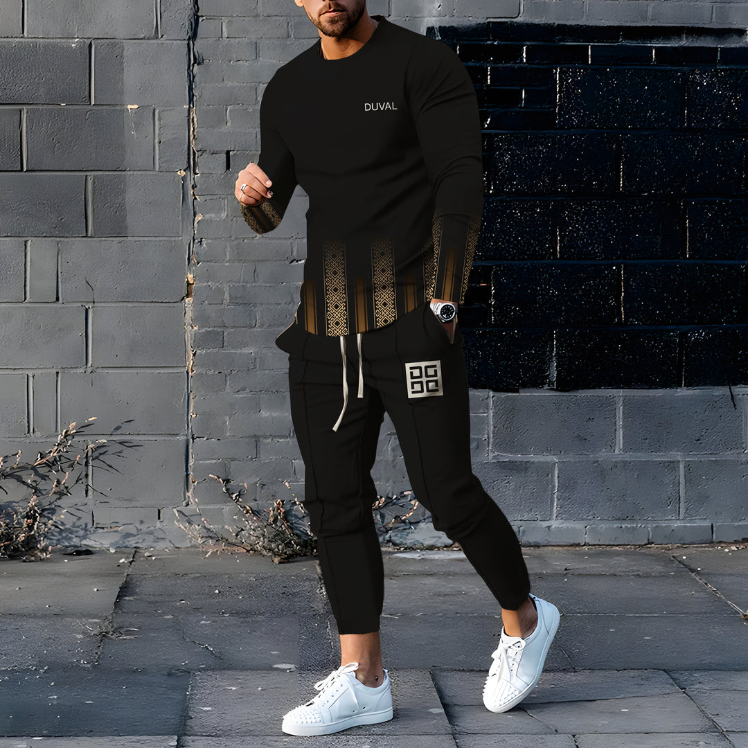 Long Sleeve Casual Two-piece Set - DUVAL