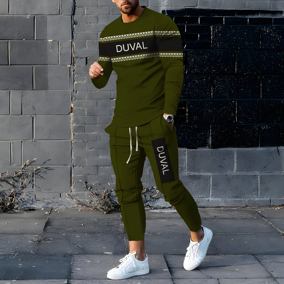 Long Sleeve Casual Two-piece Set - DUVAL