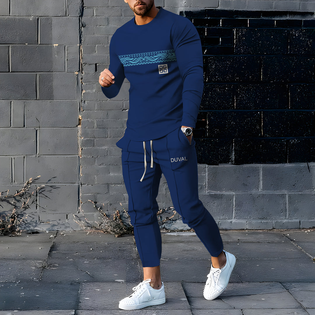 Long Sleeve Casual Two-piece Set - DUVAL