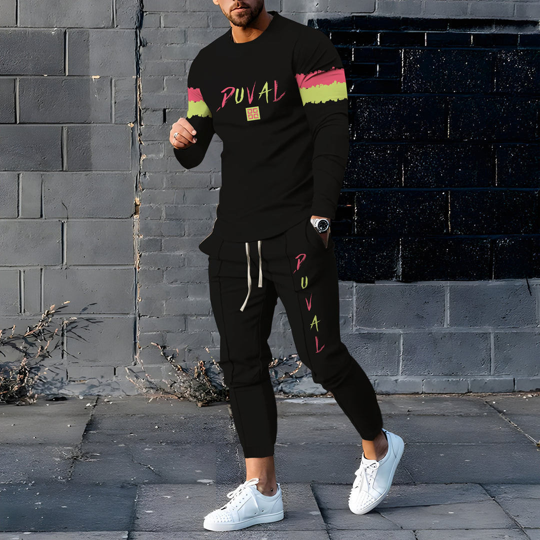 Long Sleeve Casual Two-piece Set - DUVAL