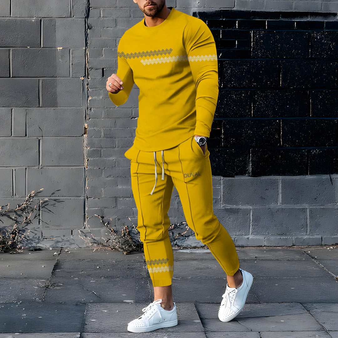 Long Sleeve Casual Two-piece Set - DUVAL