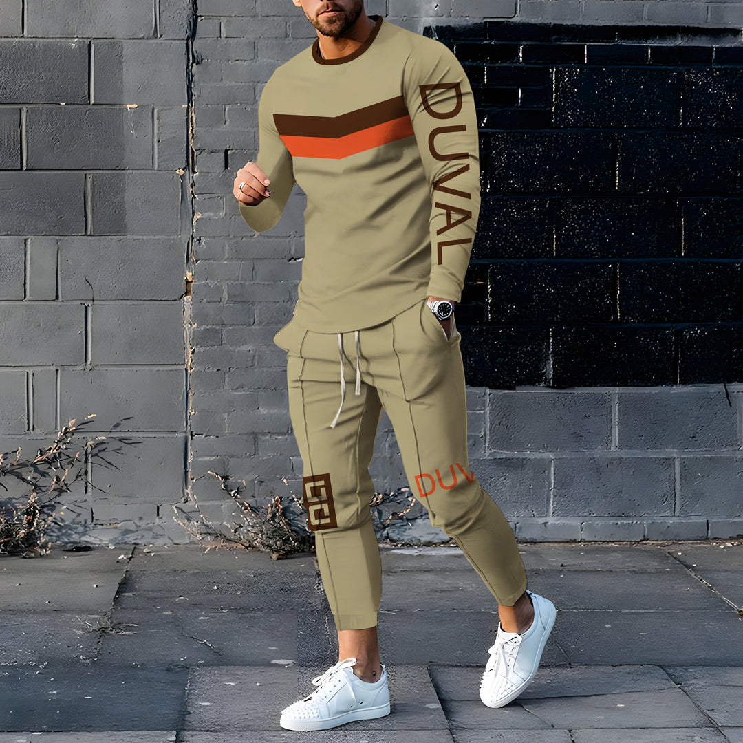 Long Sleeve Casual Two-piece Set - DUVAL