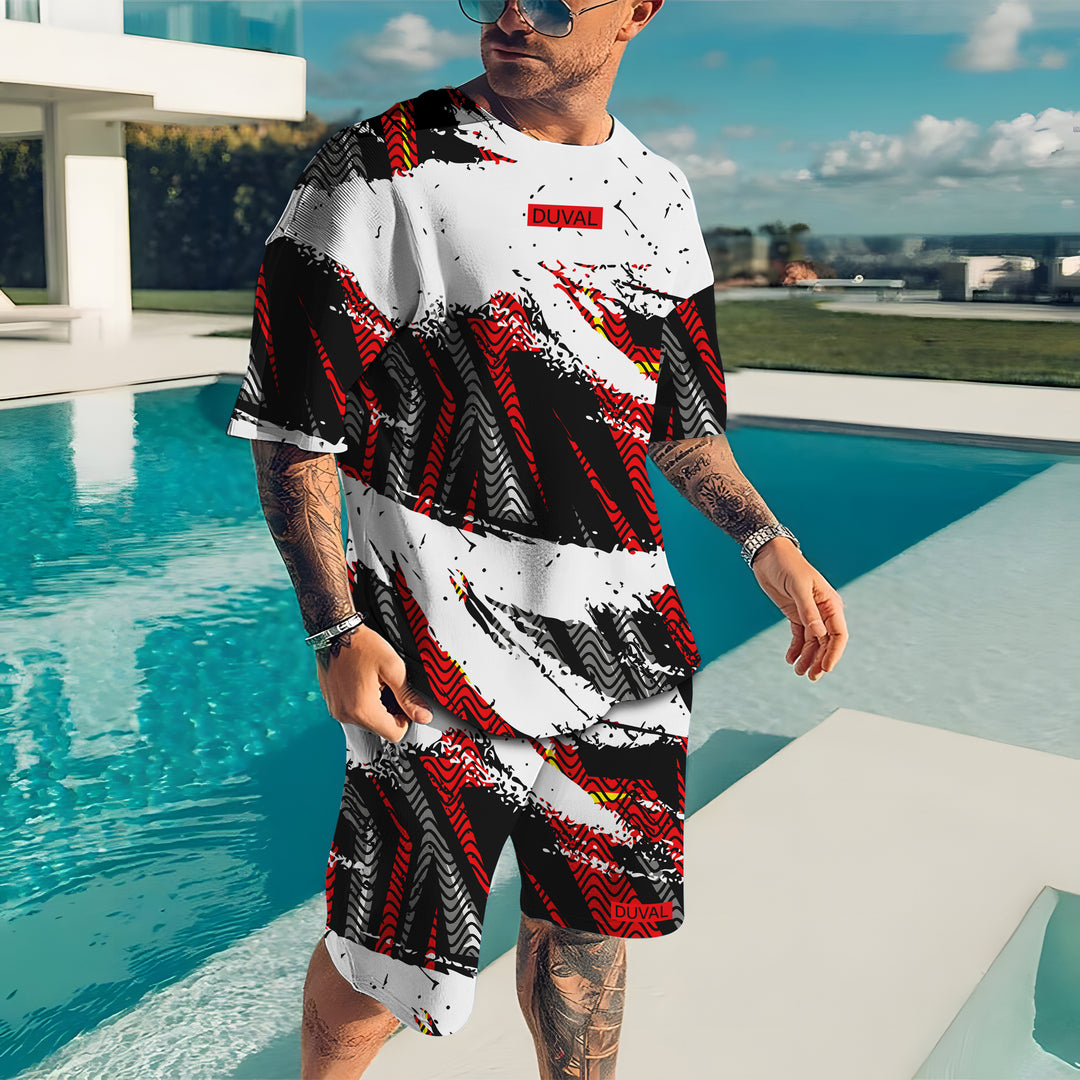Oversized  T-Shirt & Shorts Set - DUVAL