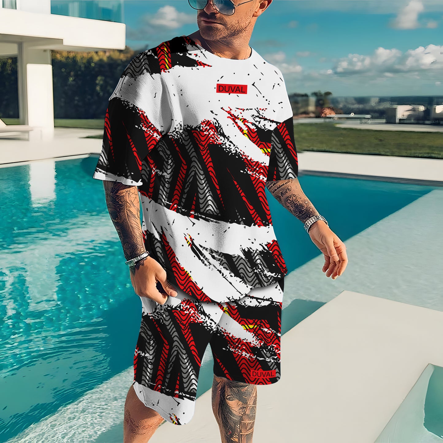 Oversized  T-Shirt & Shorts Set