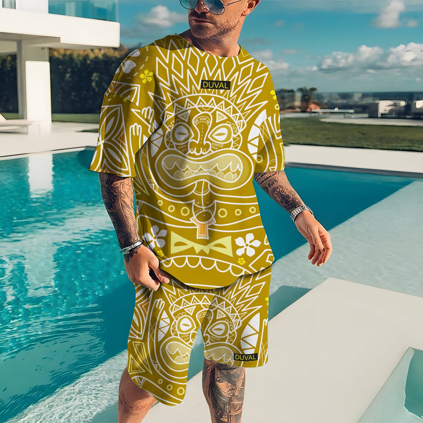 Oversized  T-Shirt & Shorts Set