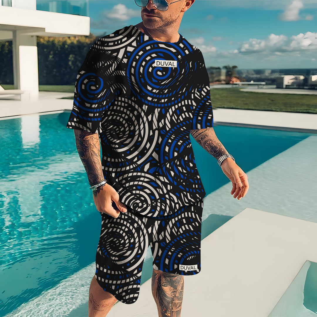 Oversized  T-Shirt & Shorts Set - DUVAL