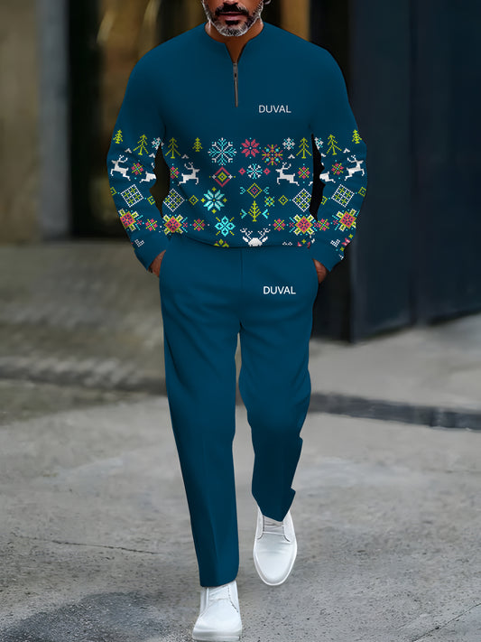 North Pole Quarter-Zip Two-Piece Sweater Set