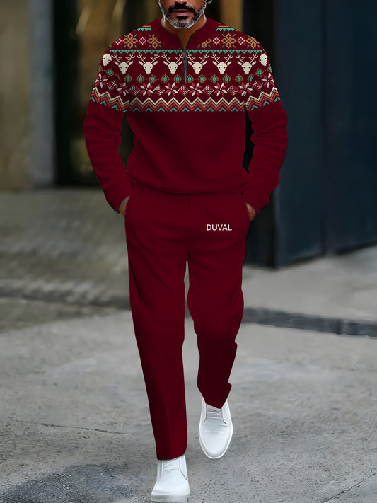 North Pole Quarter-Zip Two-Piece Sweater Set