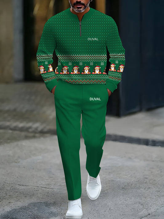 North Pole Quarter-Zip Two-Piece Sweater Set