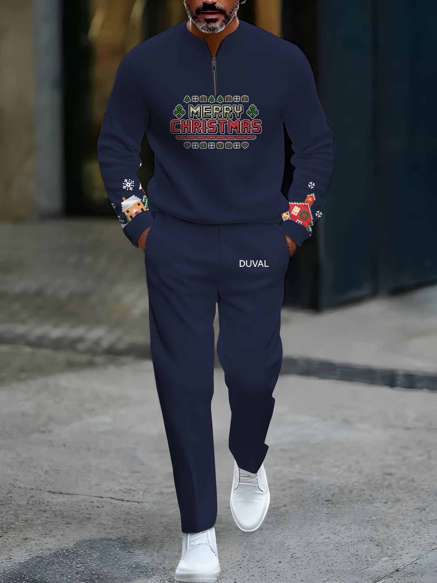 North Pole Quarter-Zip Two-Piece Sweater Set