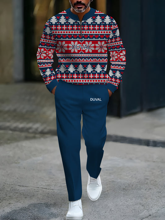 North Pole Quarter-Zip Two-Piece Sweater Set