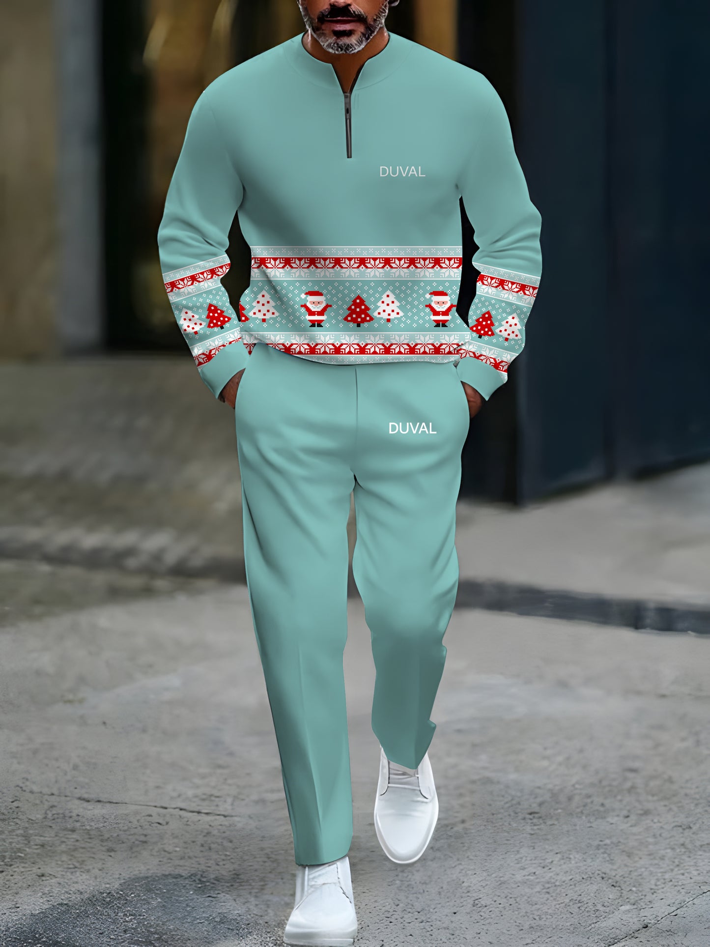 North Pole Quarter-Zip Two-Piece Sweater Set